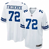 Nike Men & Women & Youth Cowboys #72 Travis Frederick White Team Color Game Jersey,baseball caps,new era cap wholesale,wholesale hats